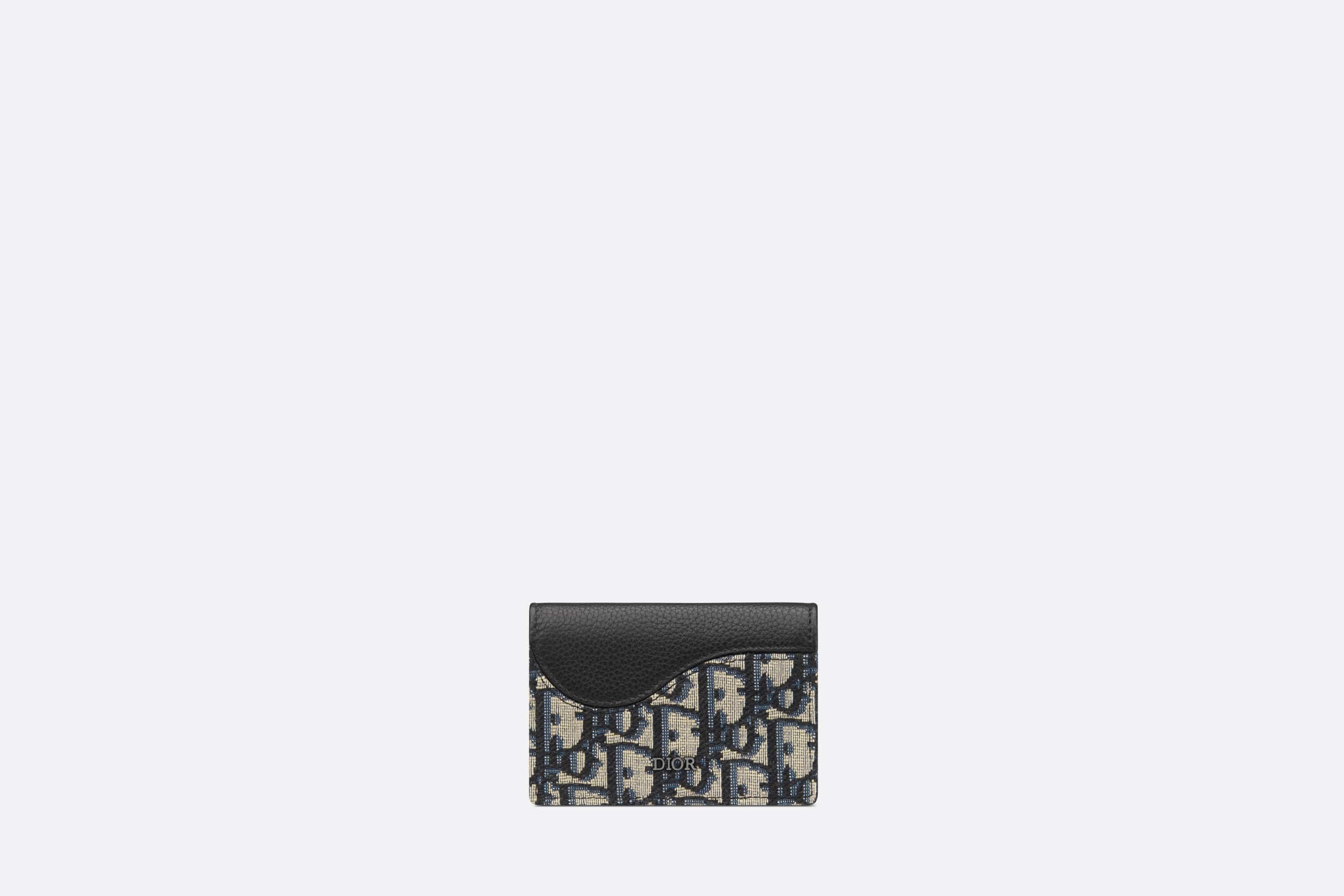Dior oblique saddle card holder cheap