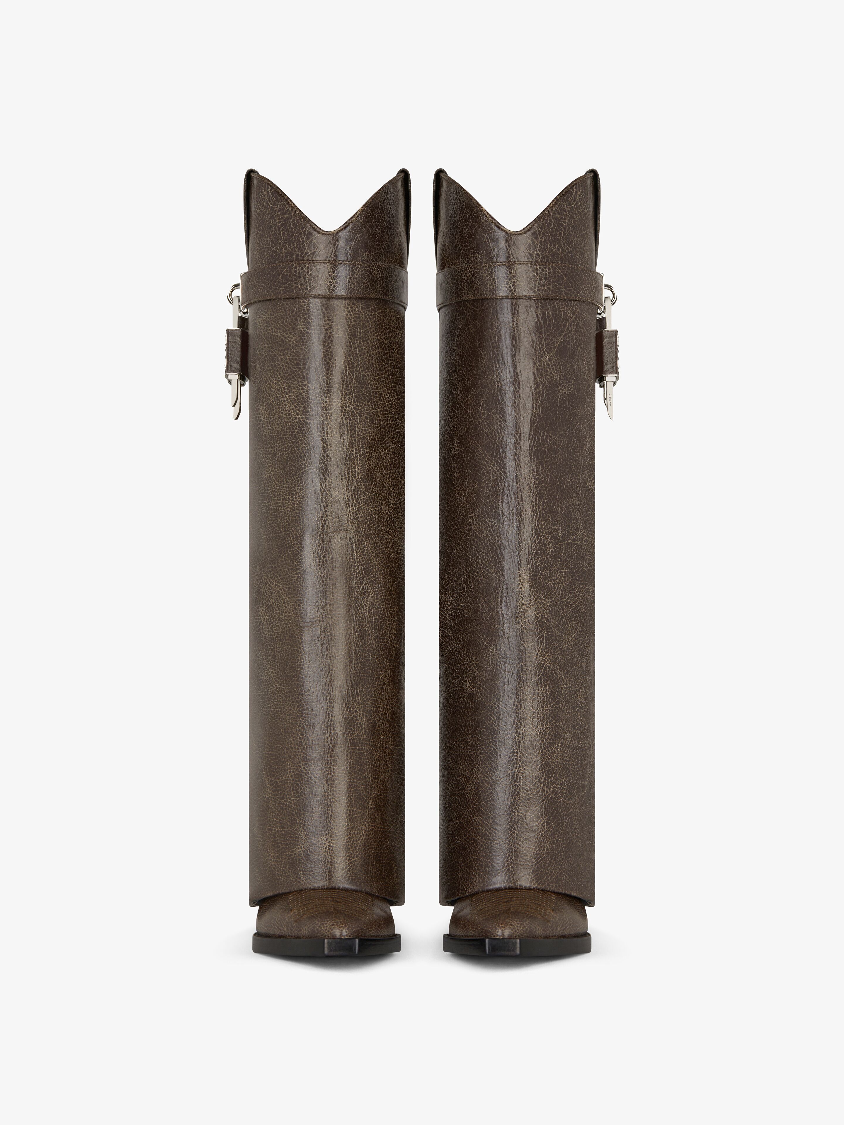 SHARK LOCK COWBOY BOOTS IN LEATHER - 2
