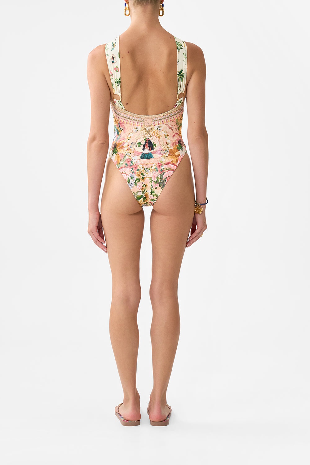 HIGH NECK ONE PIECE WITH TRIMS - 3