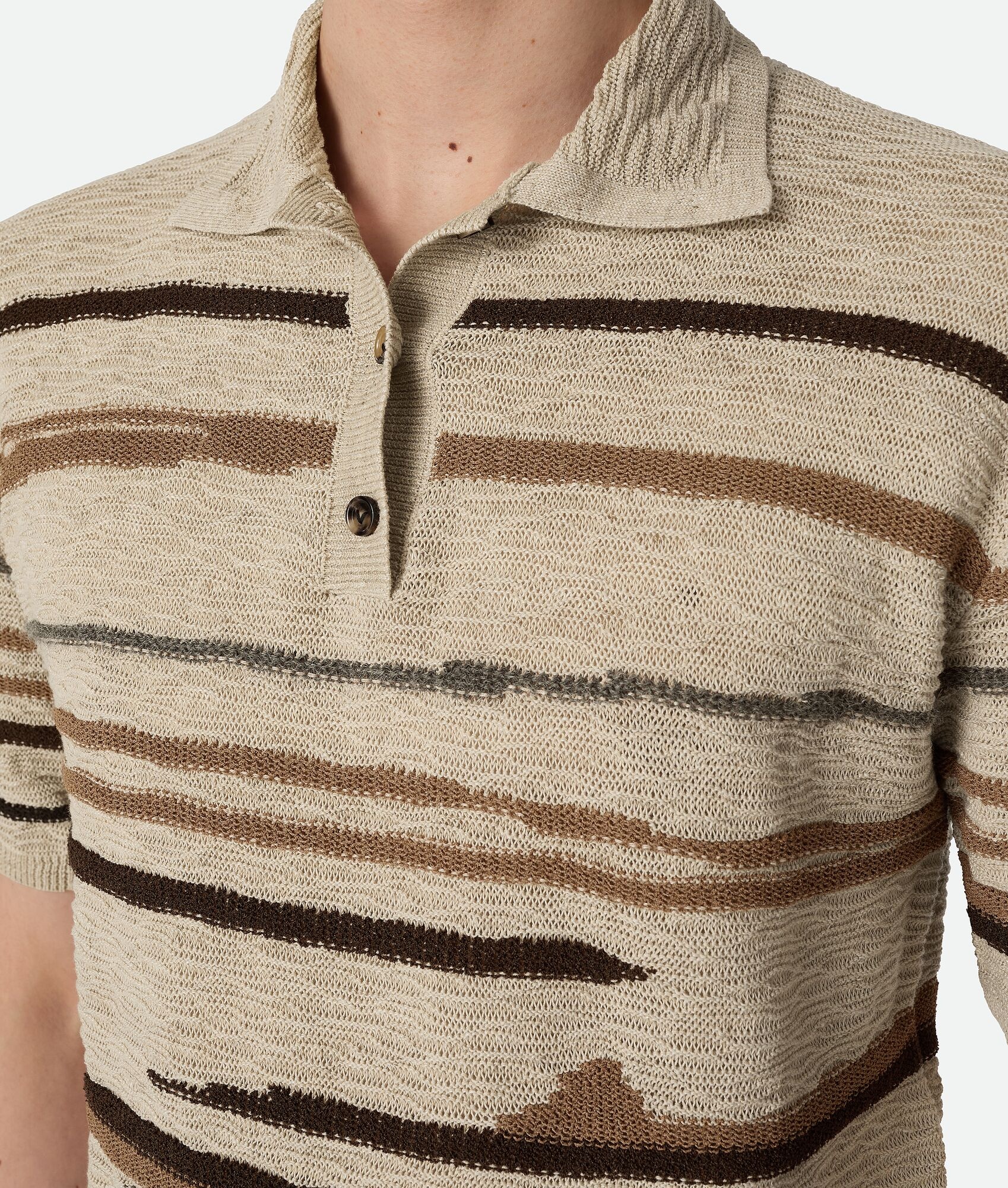 Linen And Cotton Polo - 4