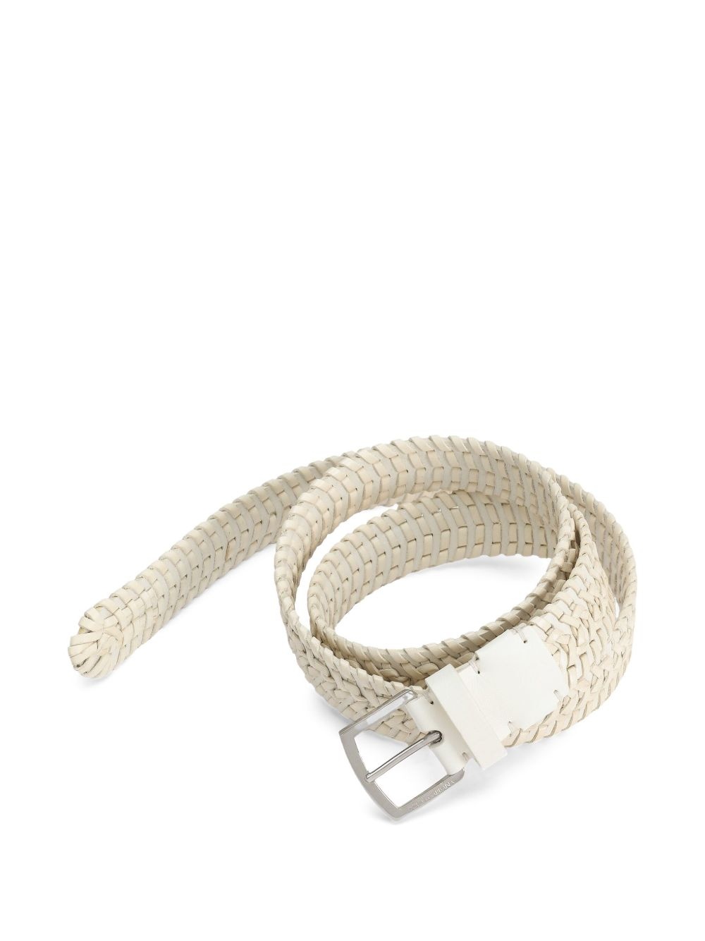 woven leather belt - 2
