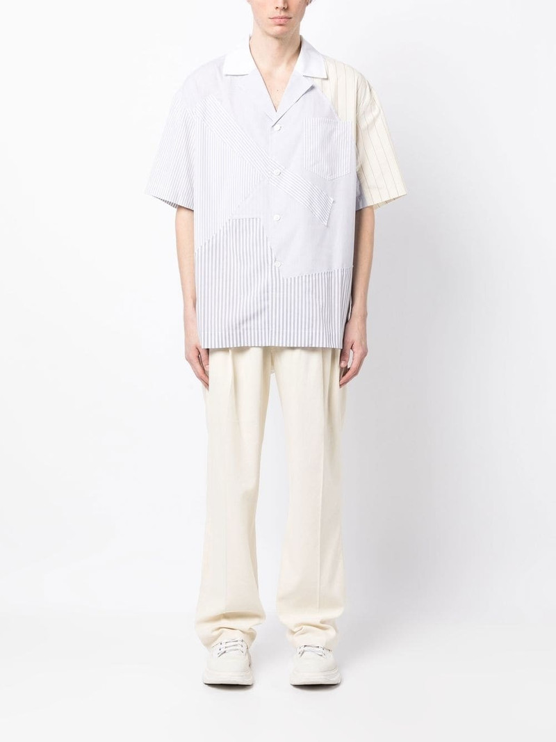 FENG CHEN WANG patchwork-design shirt outlook