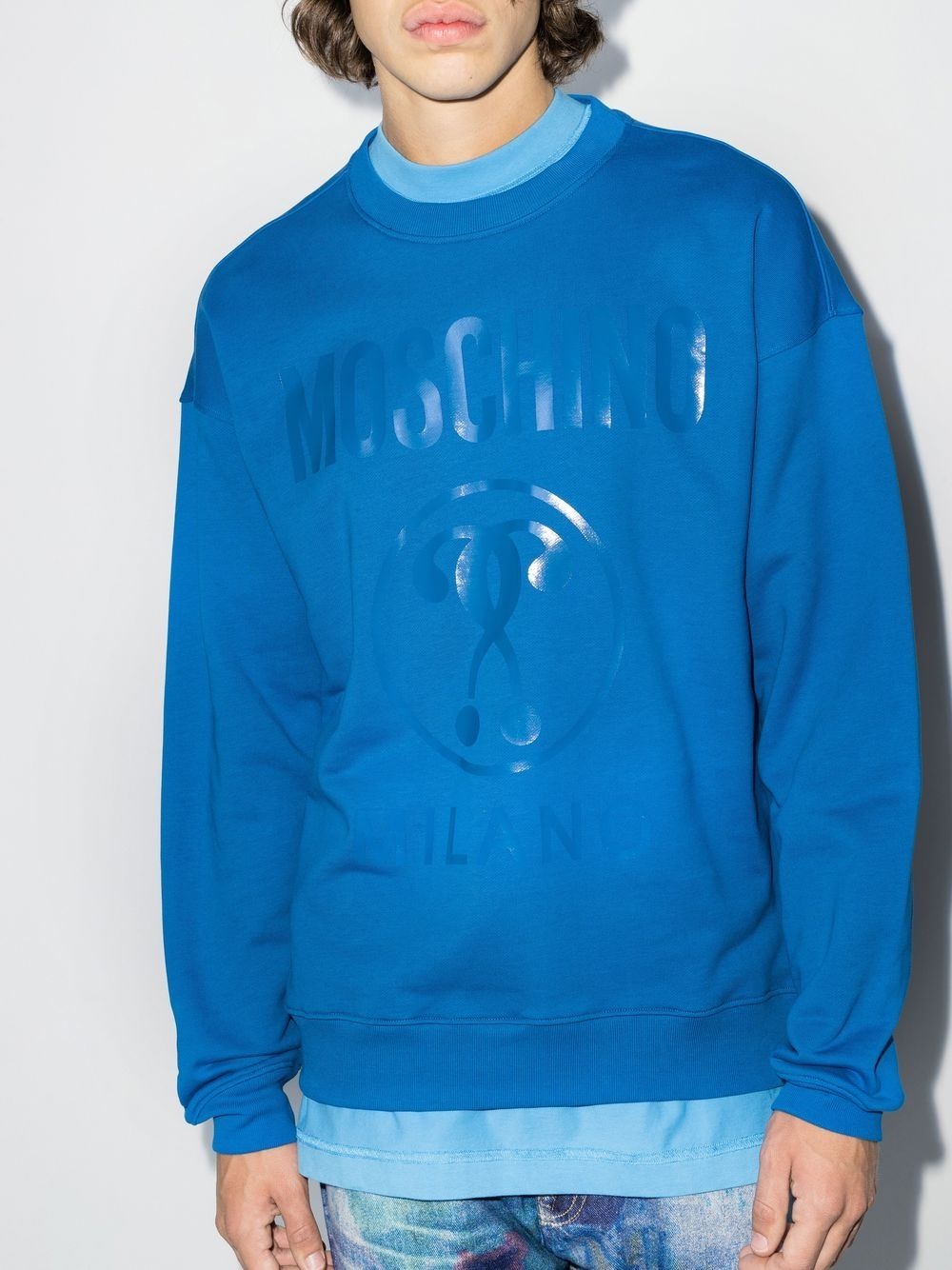 logo-print crew-neck sweatshirt - 2