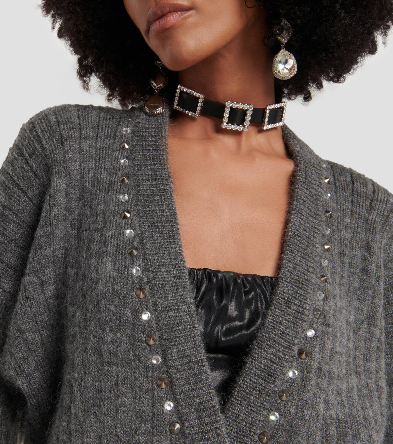 Embellished wool-blend cardigan 5