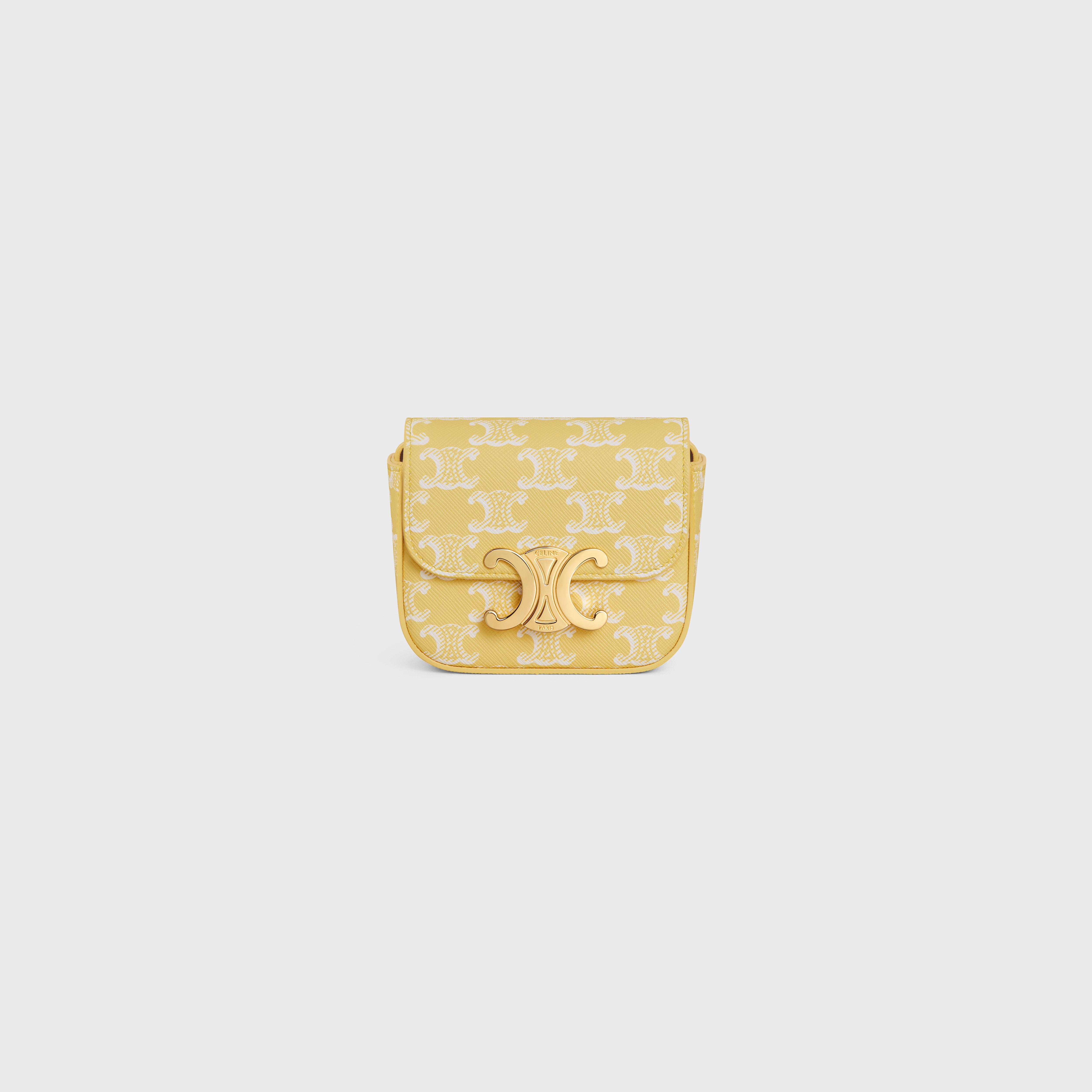 MINI CLAUDE in TRIOMPHE CANVAS BRIGHT YELLOW - 1