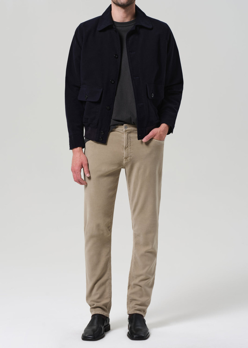 Adler Slim French Terry In Vintage Stone 3