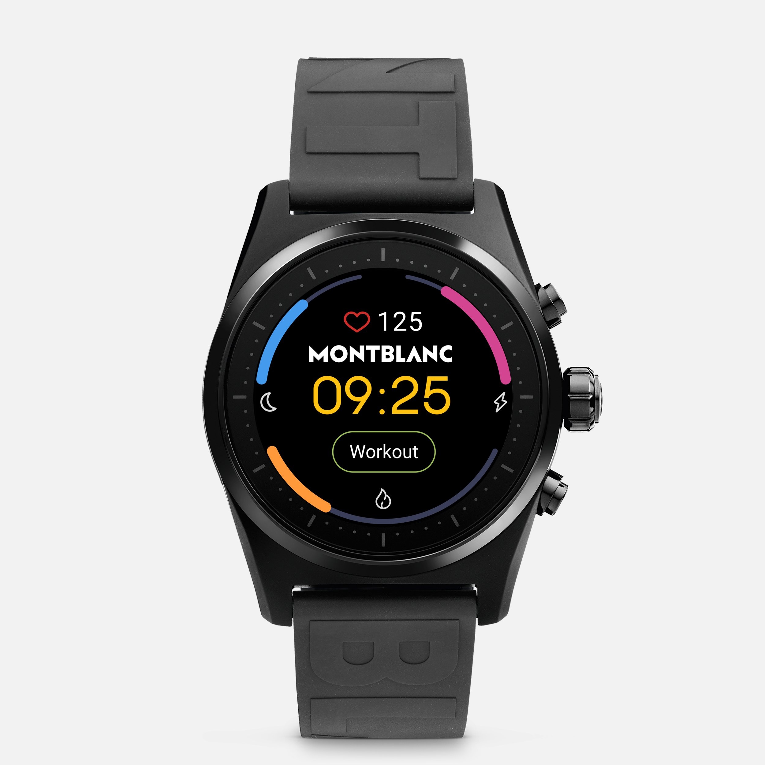 Montblanc Summit Lite Smartwatch - Black with Rubber Strap - 1