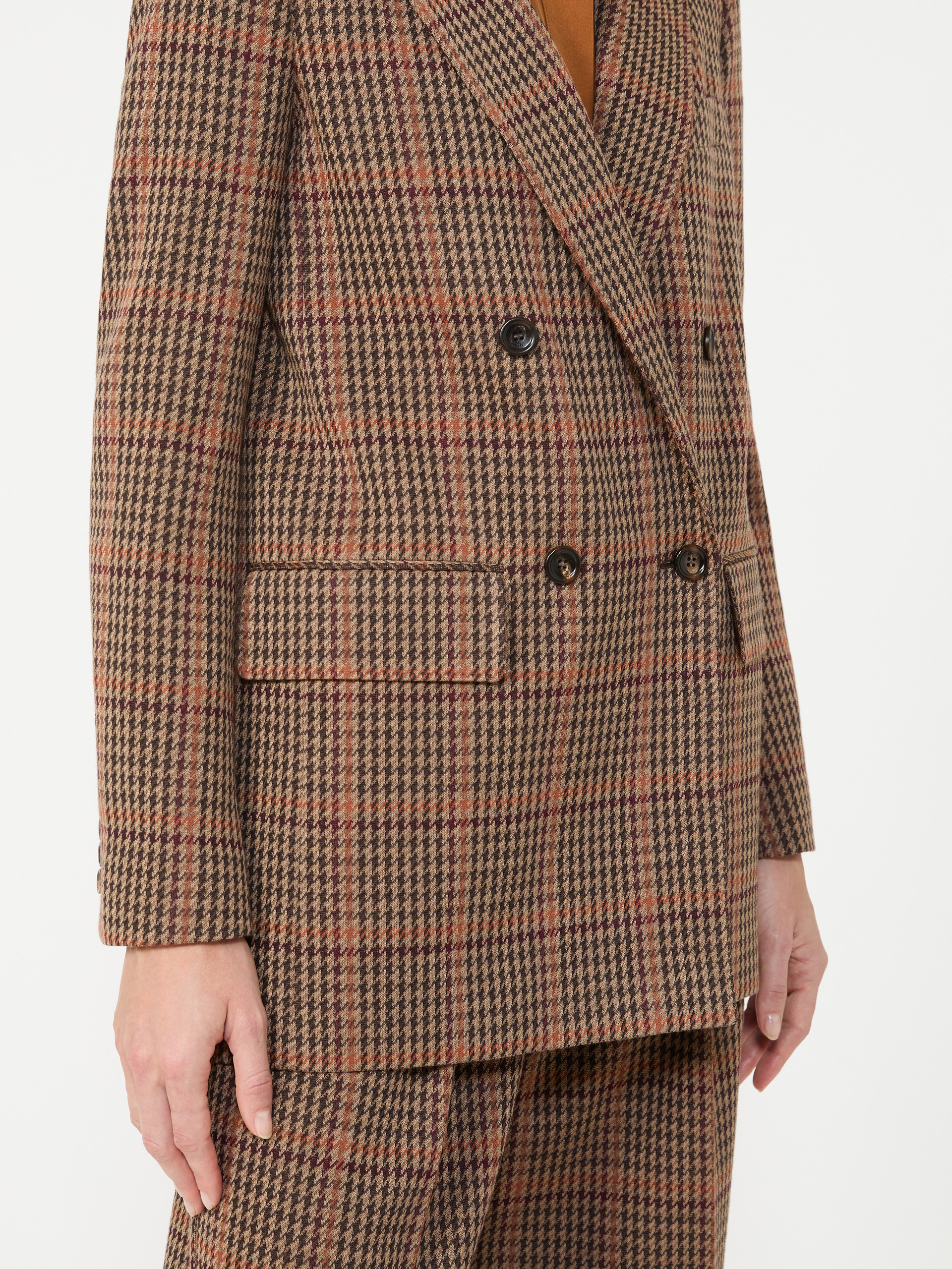 GUELFO Prince of Wales wool and cotton blazer - 5