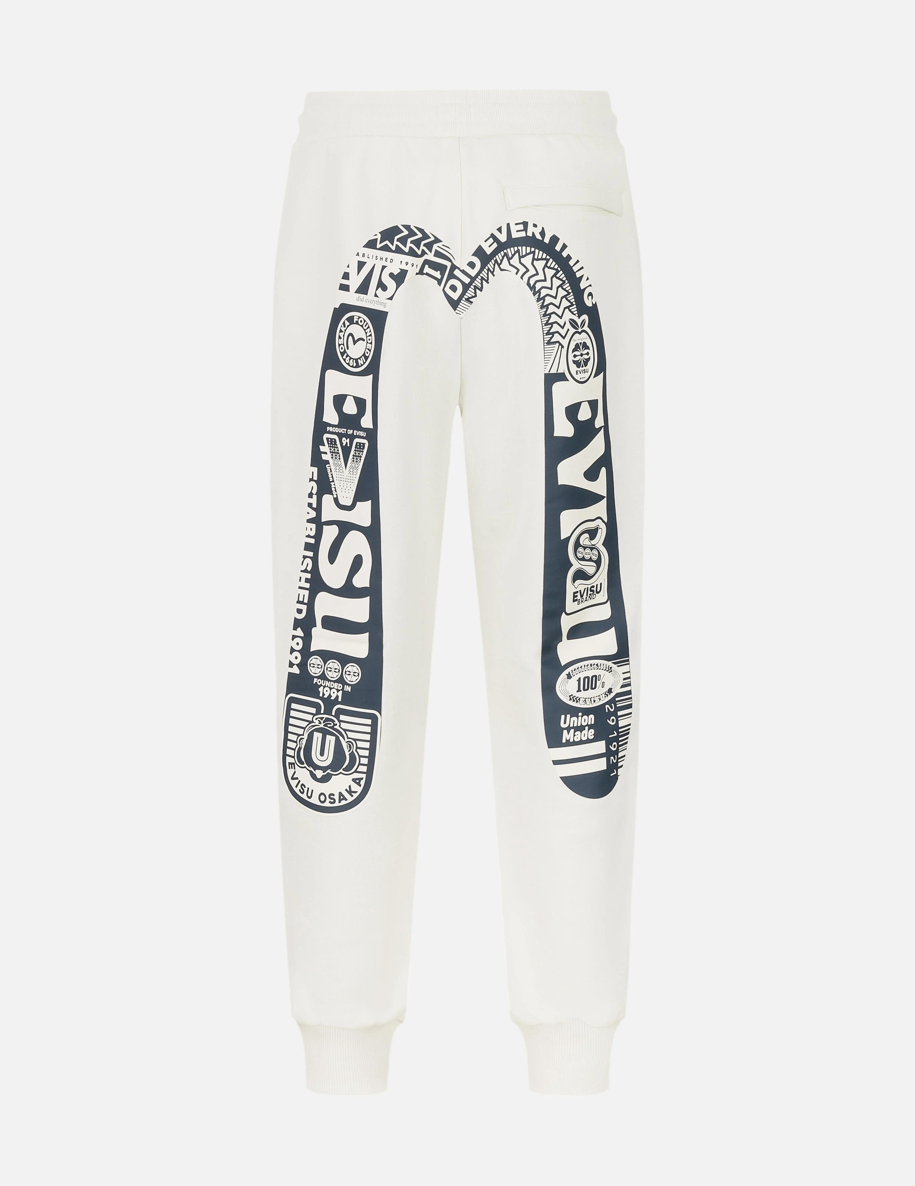 Logo and Daicock Print Relax Fit Sweatpants - 1