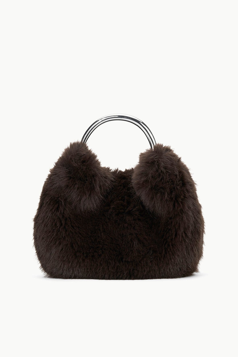 STAUD ROMEO FAUX FUR BAG ESPRESSO 3