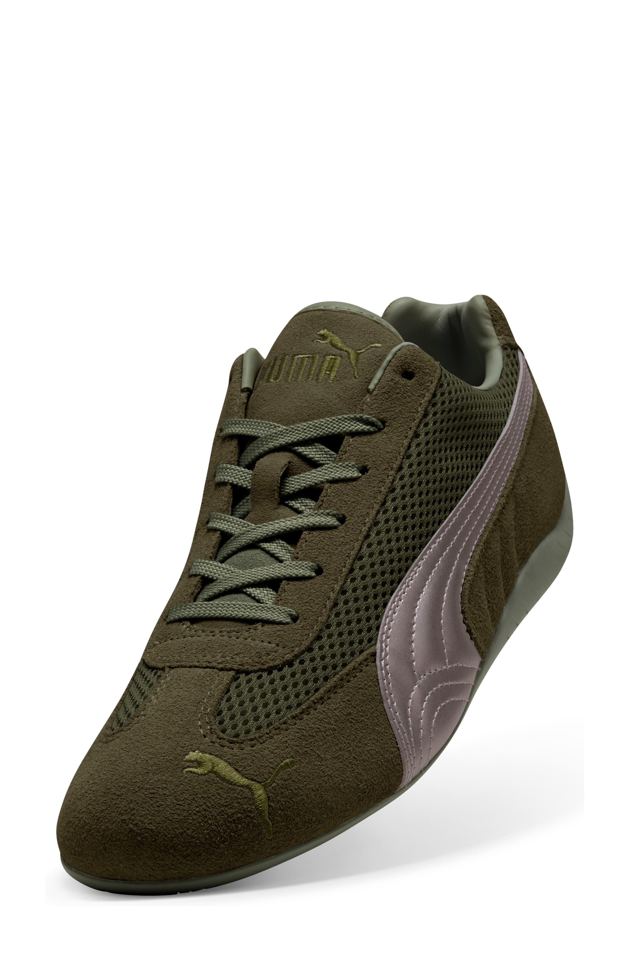 PUMA Speedcat OG Sneaker in Dark Olive/Matte Silver at Nordstrom - 7