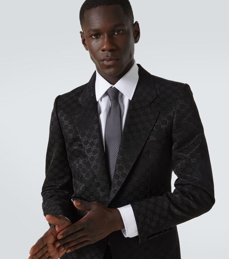 GUCCI GG silk jacquard tie outlook