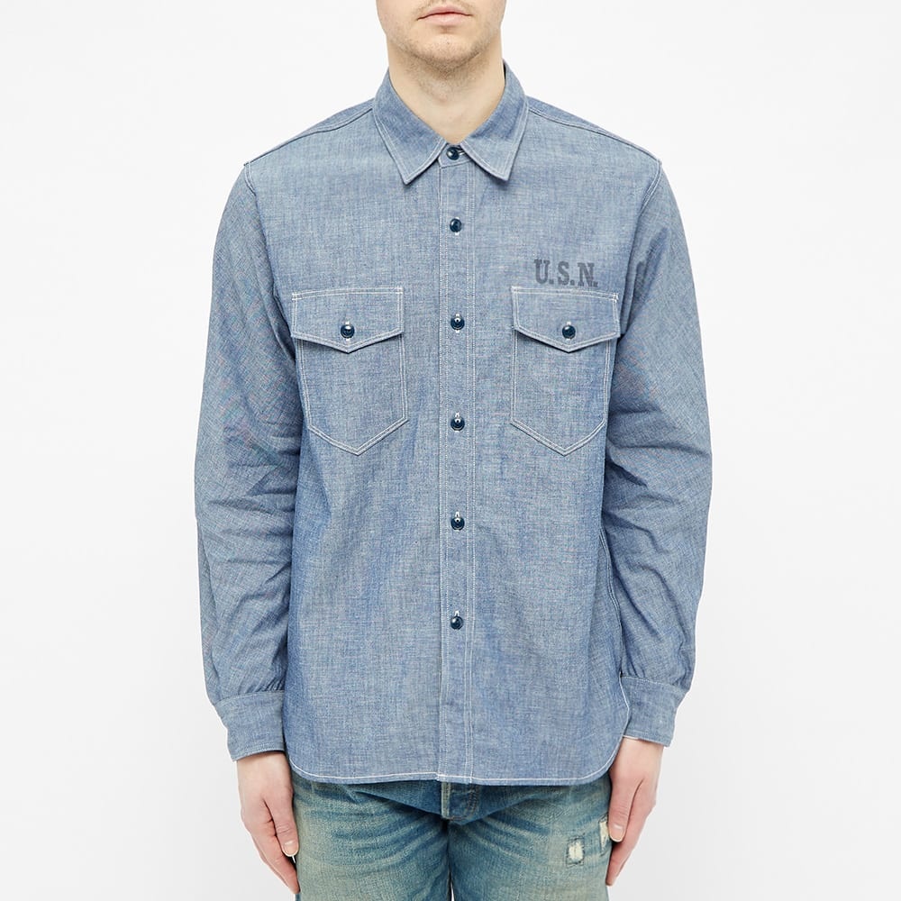 The Real McCoy's U.S.N. Chambray Shirt - 4