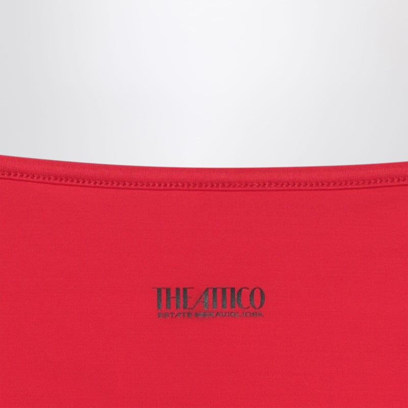 The Attico Two-Piece Triangle Bikini In Red Women - 2