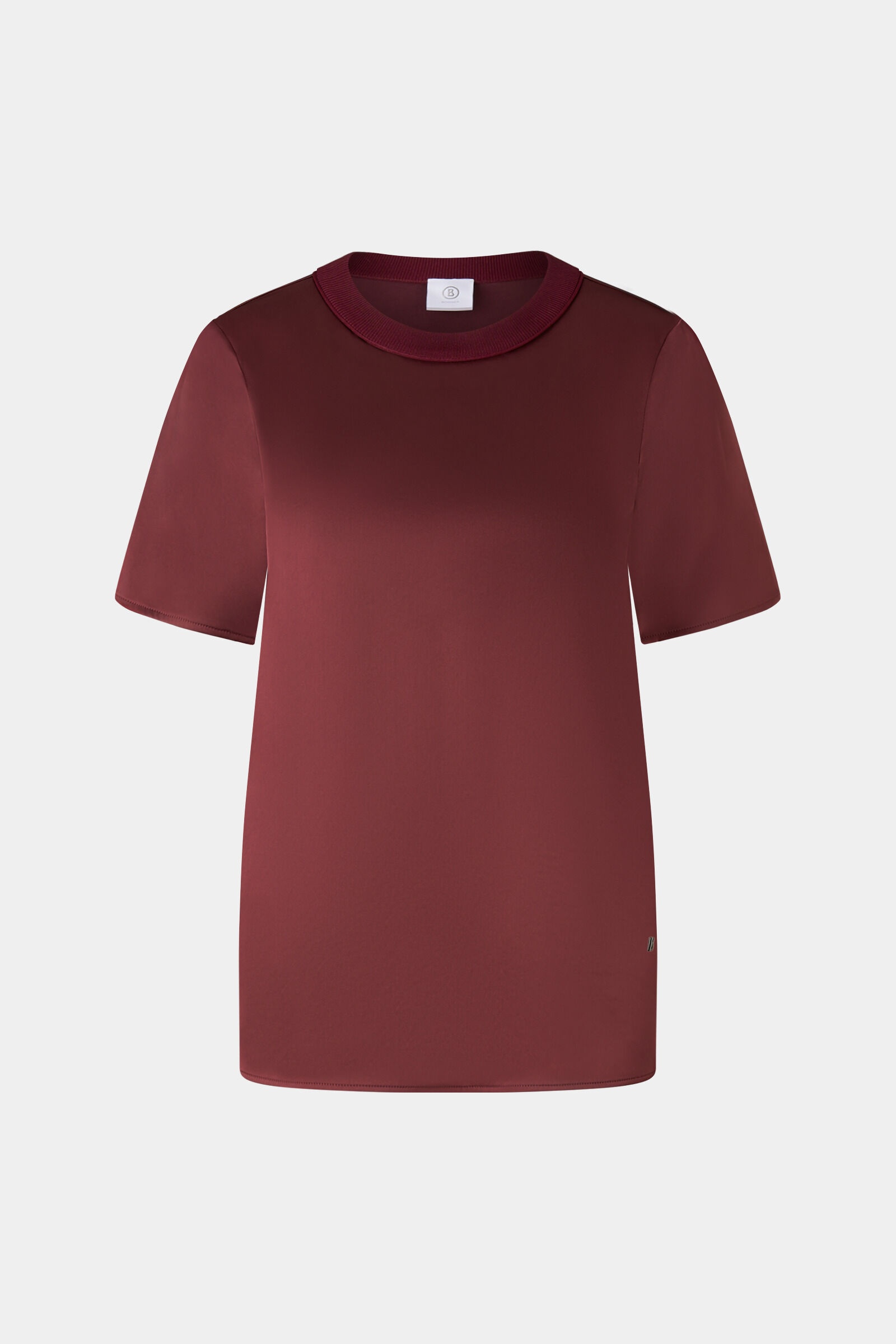 Satin shirt Dylan in Wine red - 1