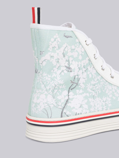 Thom Browne Toile Printed Canvas Collegiate High Top outlook