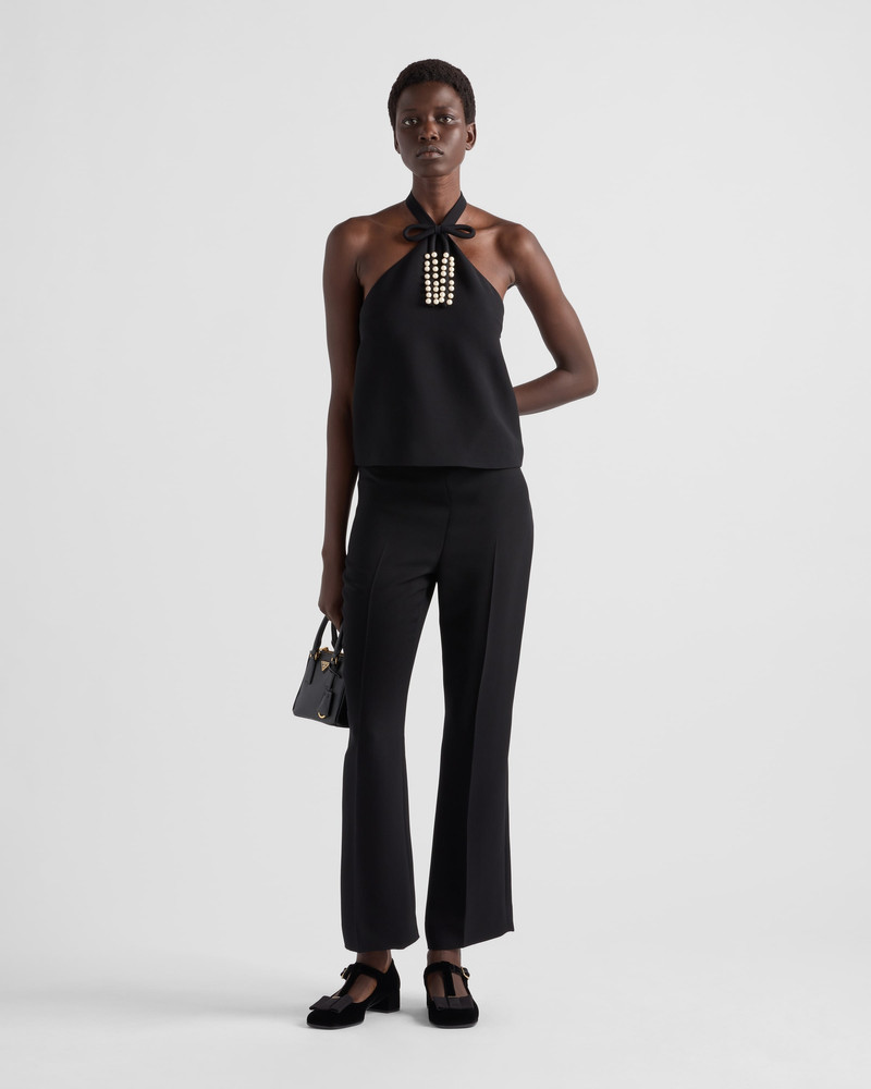 Prada Embroidered cady top outlook