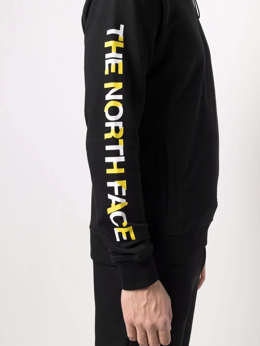 logo-print sleeve hoodie - 5