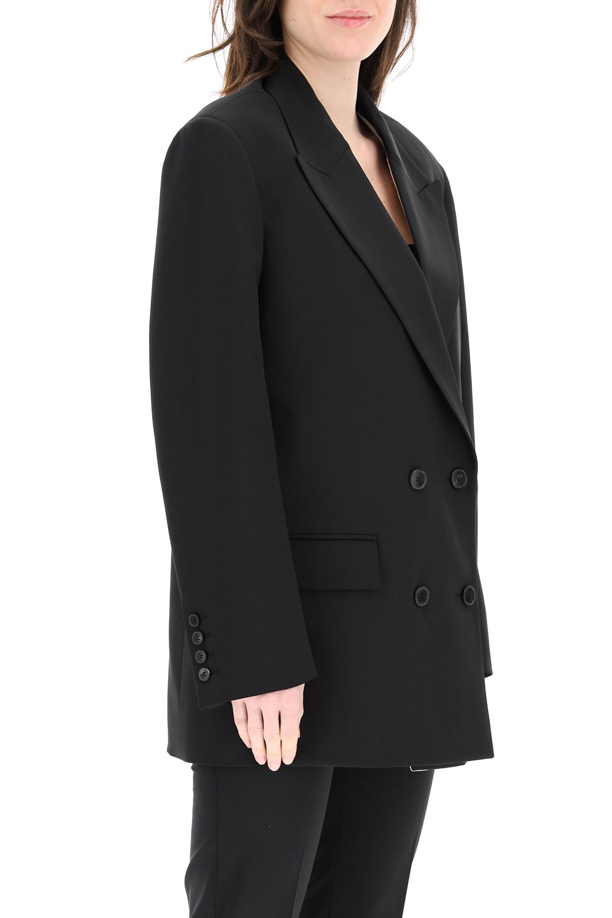 DOUBLE-BREASTED WOOL BLAZER - 3