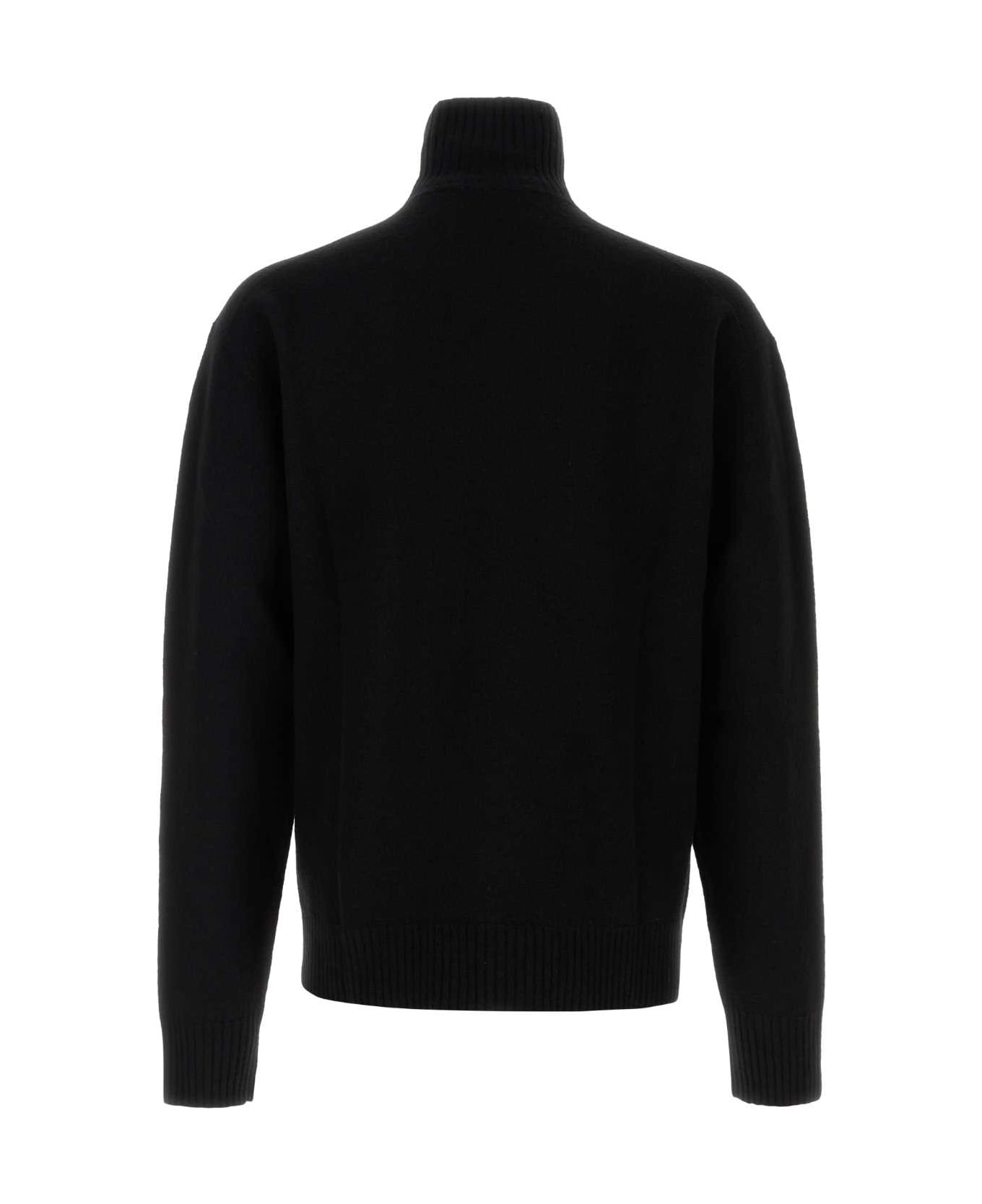 Black Wool Sweater - 2