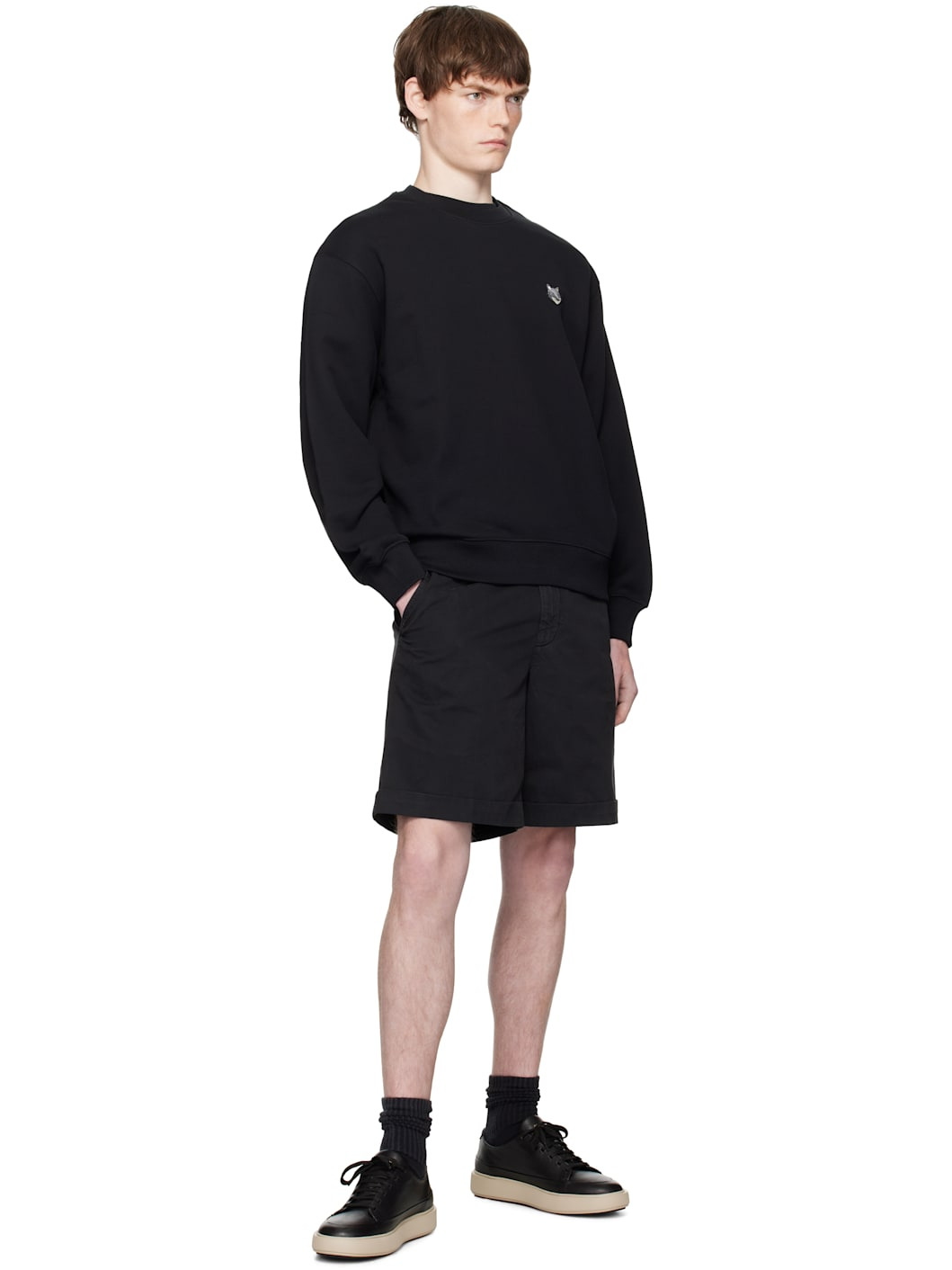 Black Fox Head Comfort Sweatshirt - 4