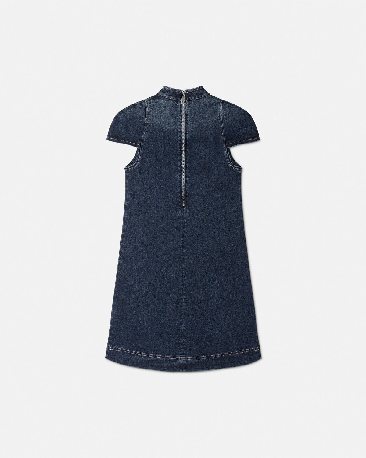 Institutional Logo Denim Mini Dress - 3