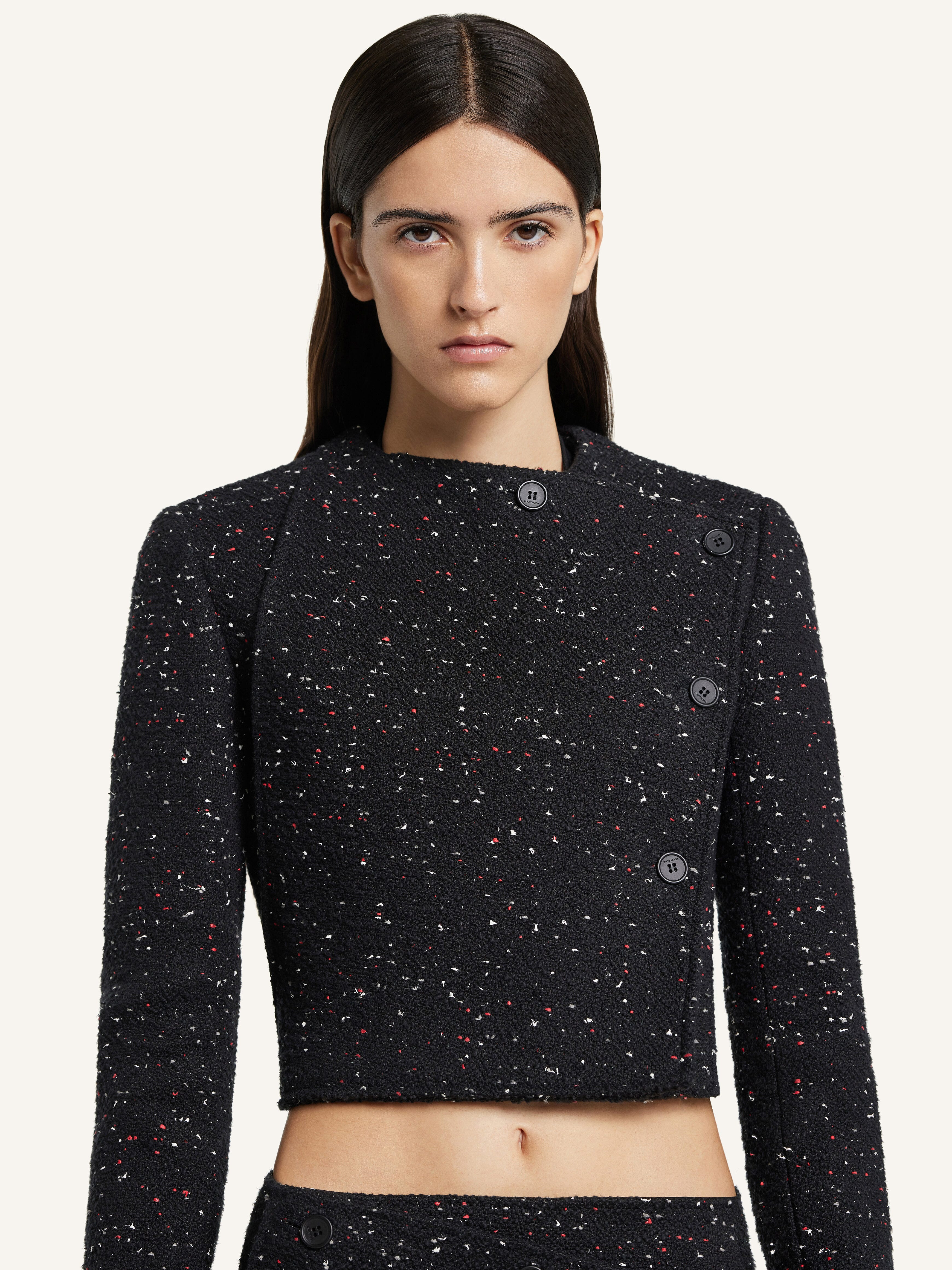 OBLIQUE TWEED TAILORED JACKET - 4
