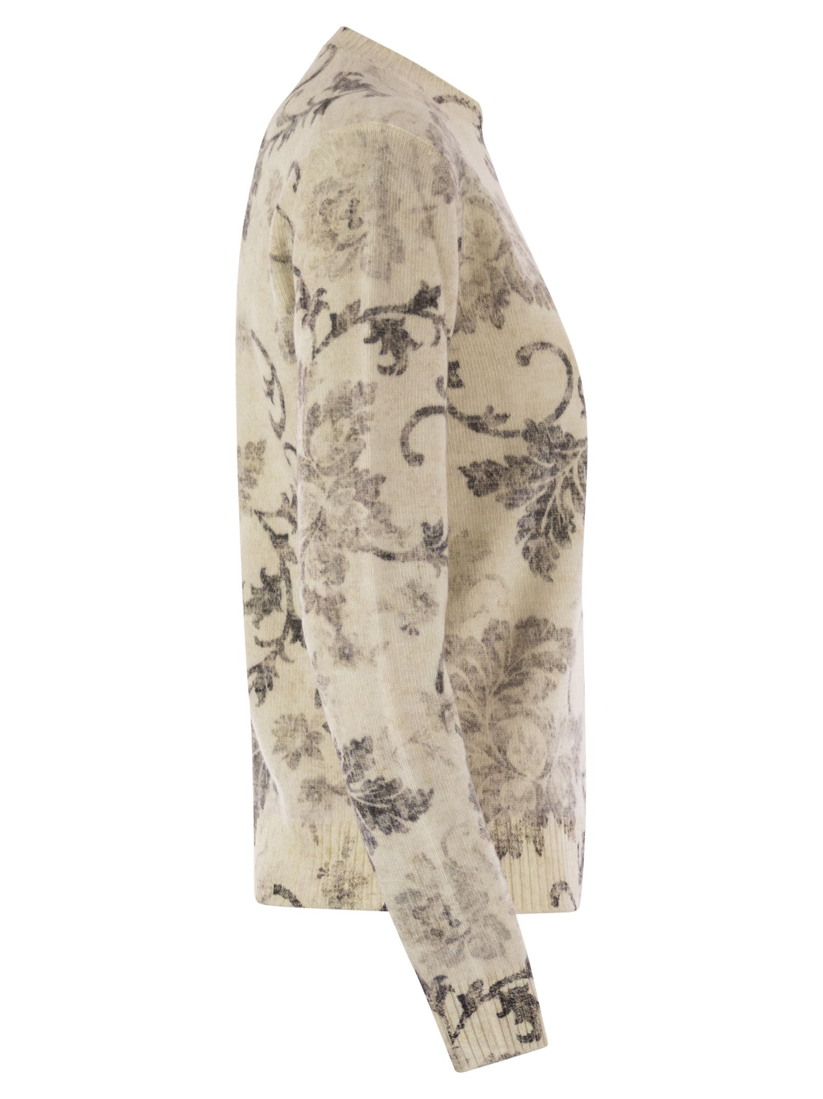 Herno Women Wool Jumper With Floral Pattern - 3