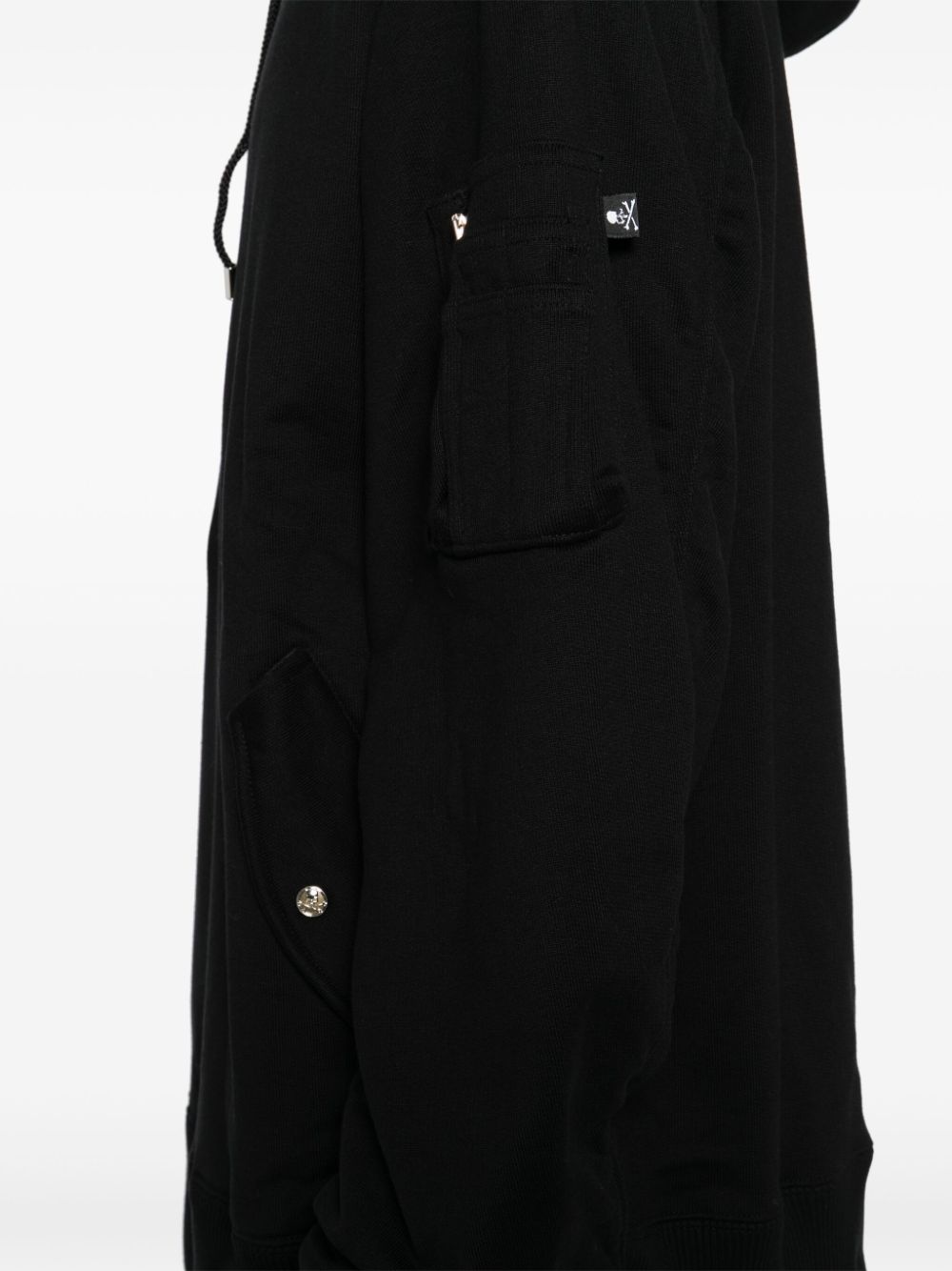 embroidered-logo hoodie - 5