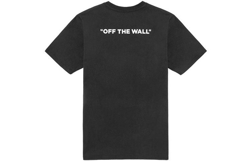 Vans (WMNS) Vans Alphabet Printing Side Short Sleeve Black VN0A4MN2BLK outlook