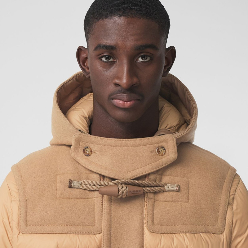 Nylon and Technical Wool Down-filled Duffle Coat 3