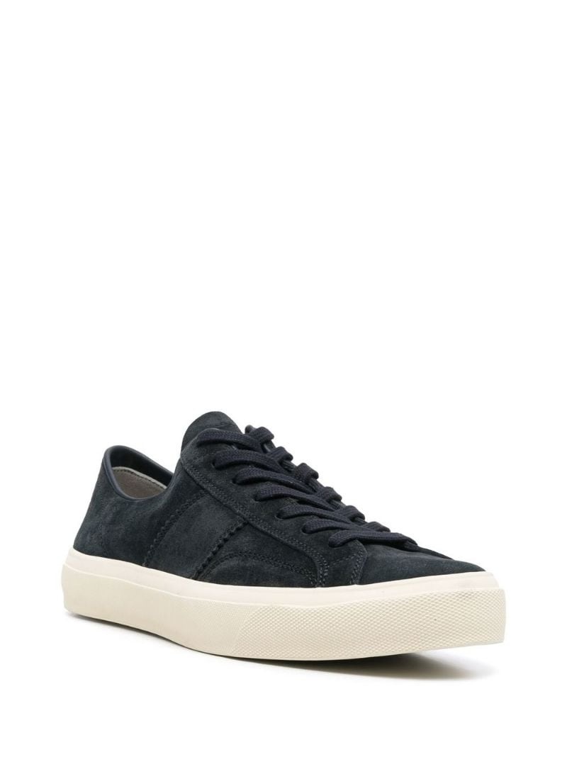lace-up low-top sneakers - 2