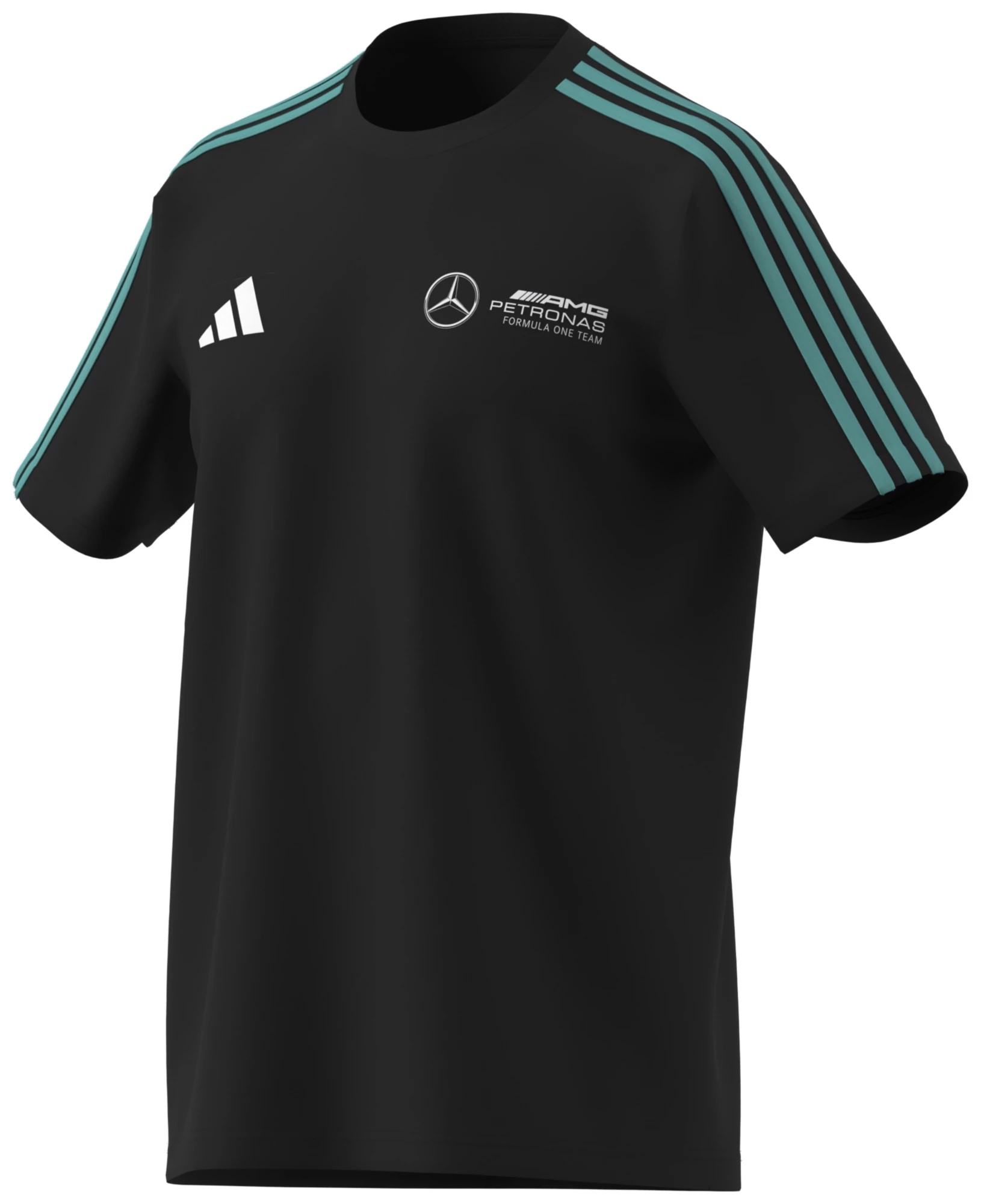 adidas Men's Mercedes F1 Black DNA T-Shirt - 1