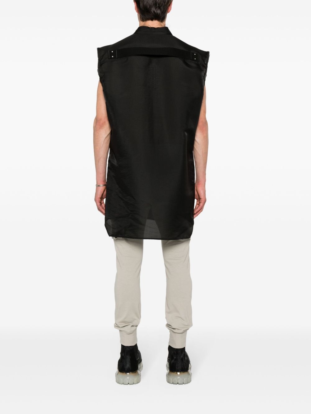 raw cut-detailing vest - 4