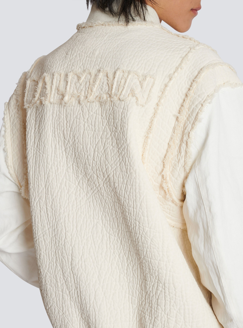 Textured cotton bomber jacket 6