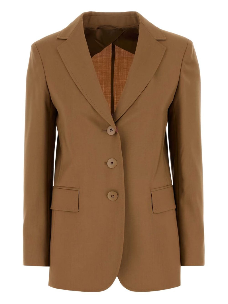 virgin wool single-breasted blazer 1
