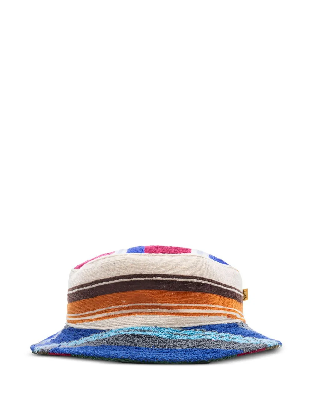 striped-pattern bucket hat - 1