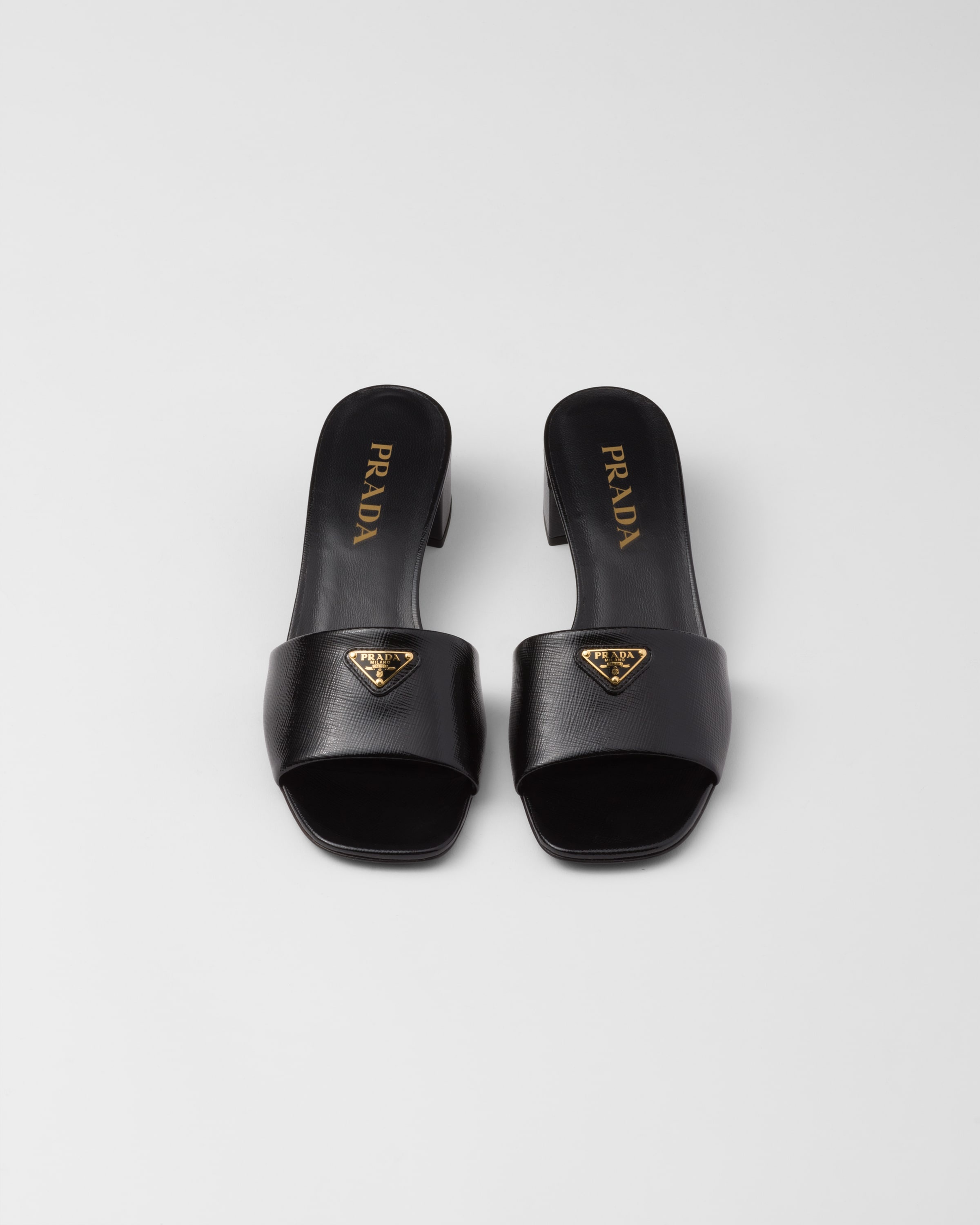 Saffiano patent leather sandals - 3