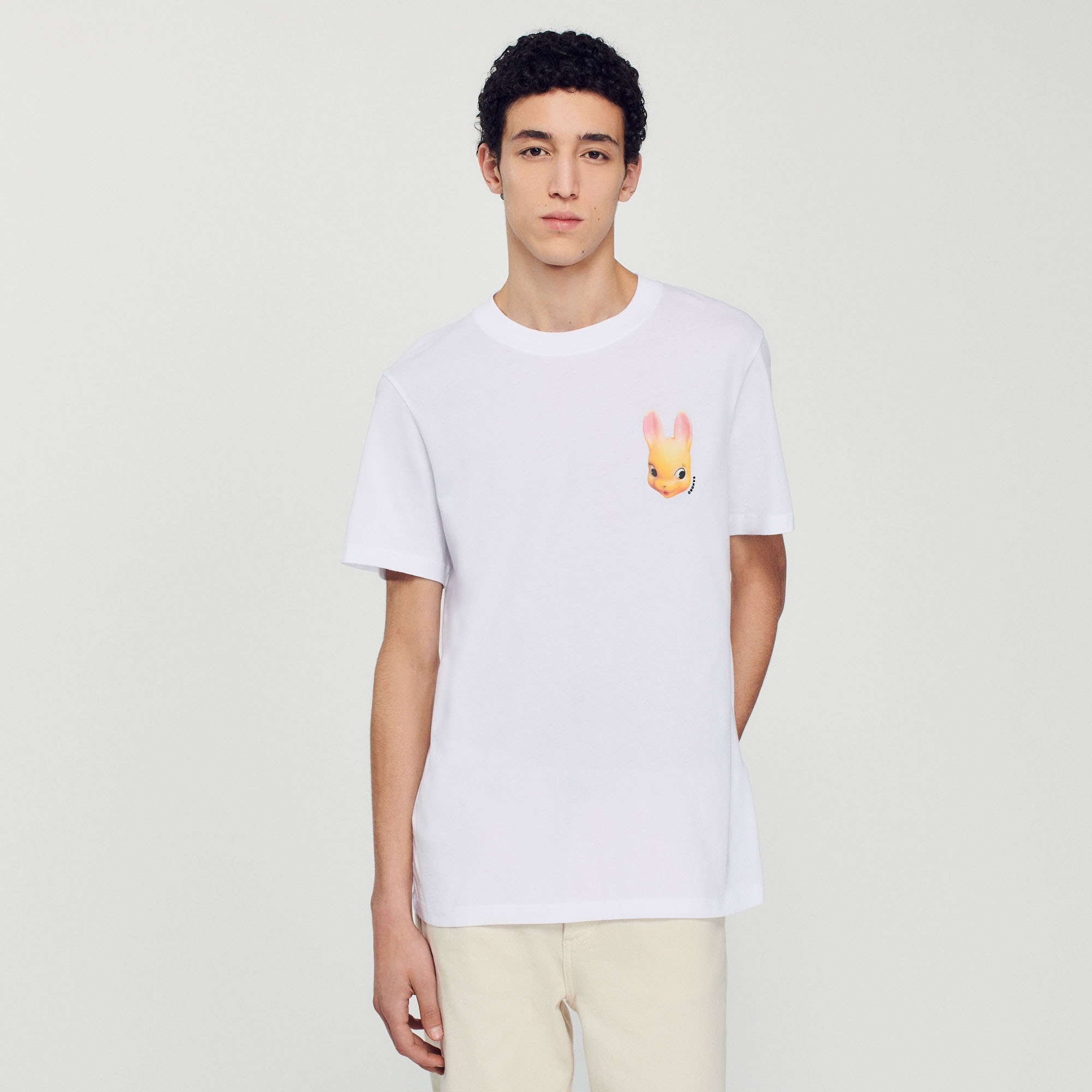 Rabbit print T-shirt - 5