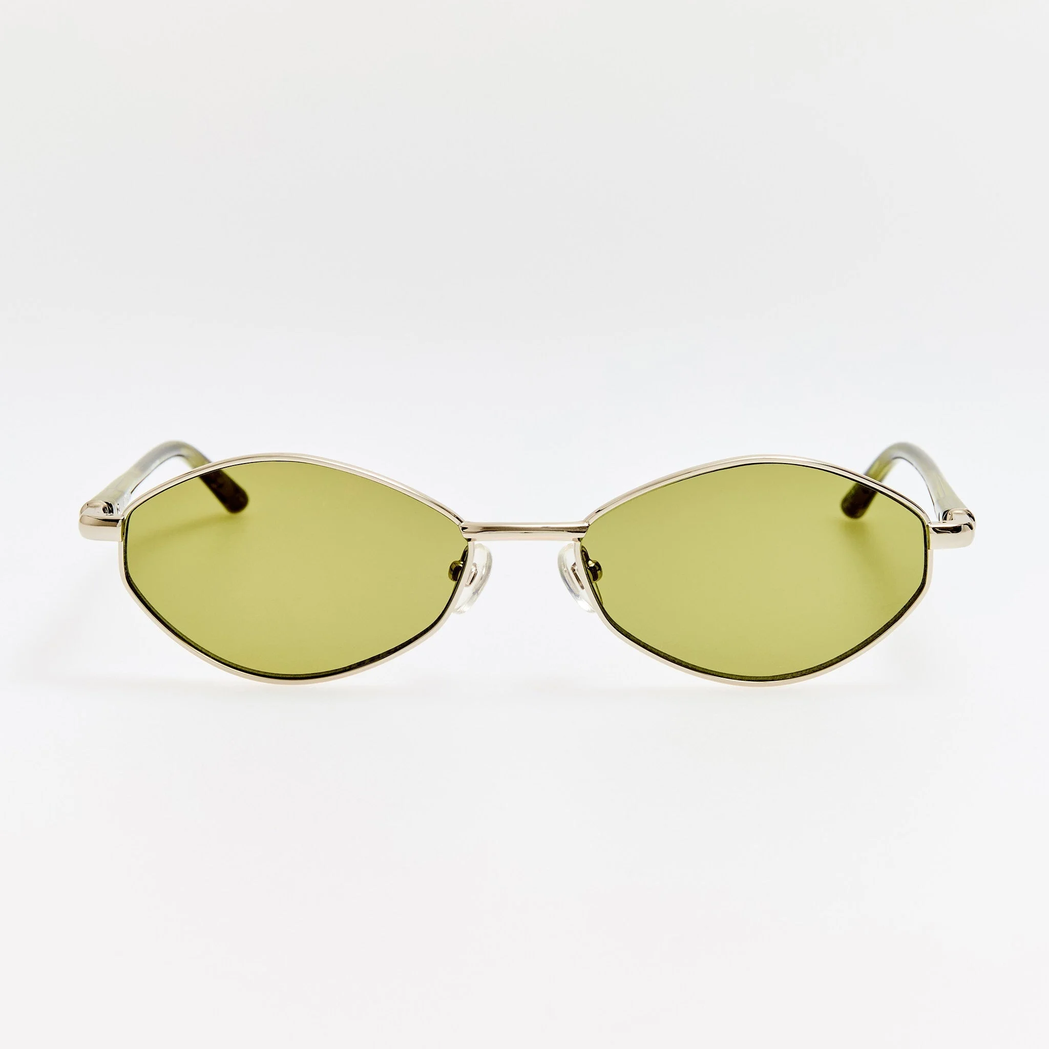 Sirocco Sunglasses in Silver and Khaki - 1