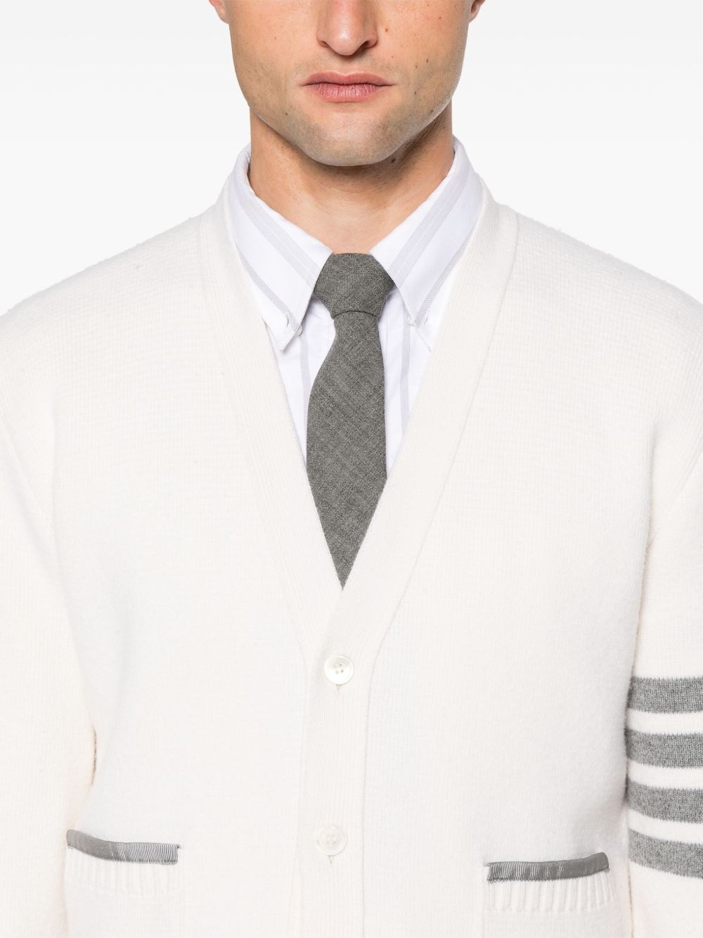 4 Bar Stripe cardigan - 5