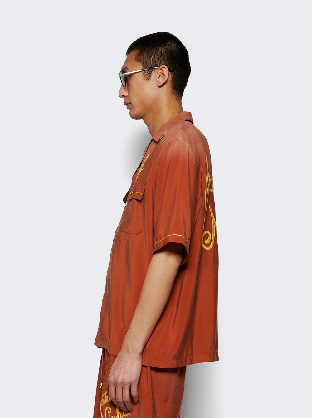 Saturday Night Camp Shirt Burnt Orange - 3