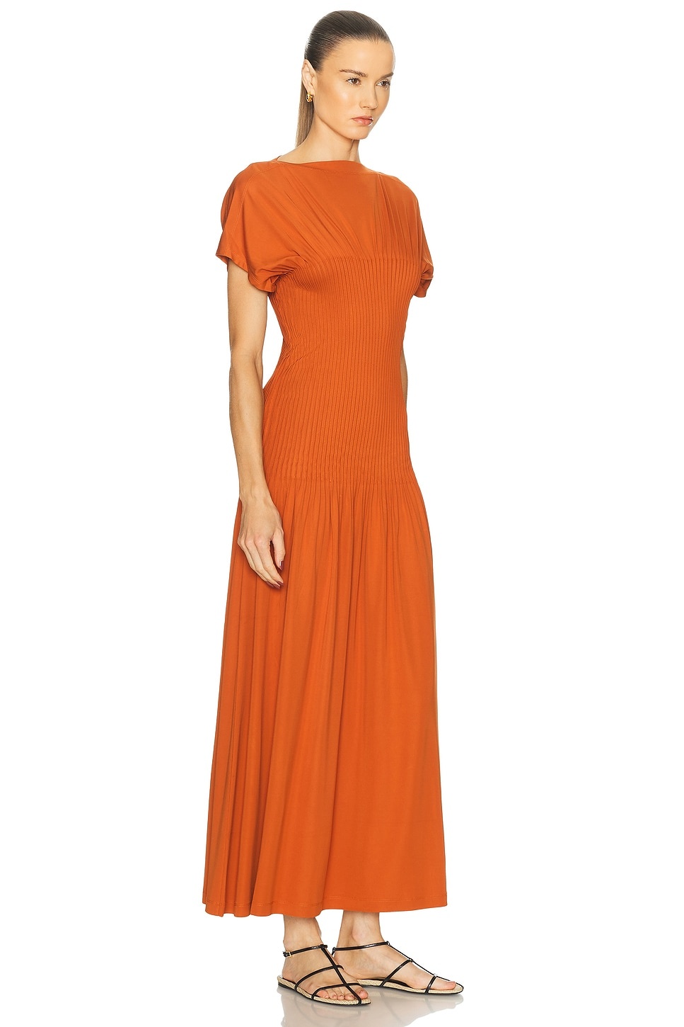 Knife Pleated Jersey Dress - 2