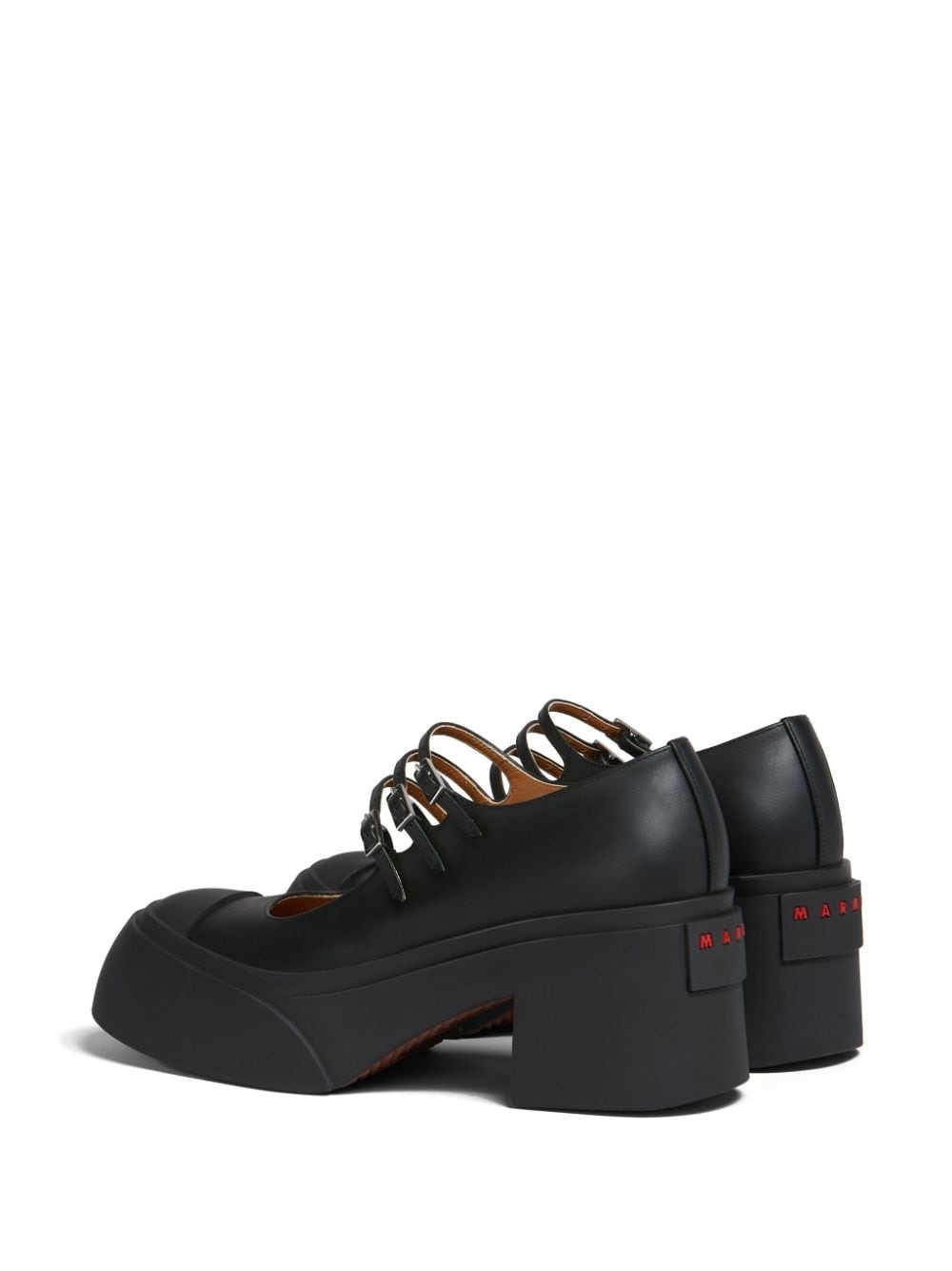 buckle-strap leather pumps - 3