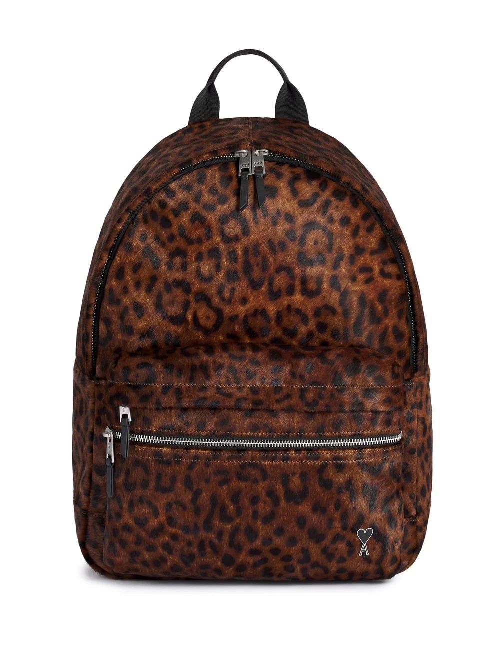 leopard-print zipped backpack - 1