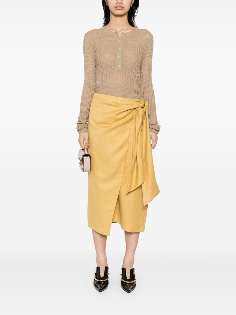 Vince waffle-knit polo top outlook