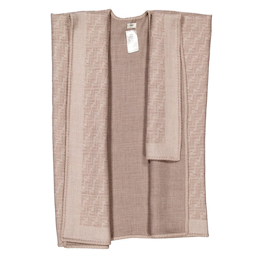 Fendi Asymmetric Design FF Poncho - 2