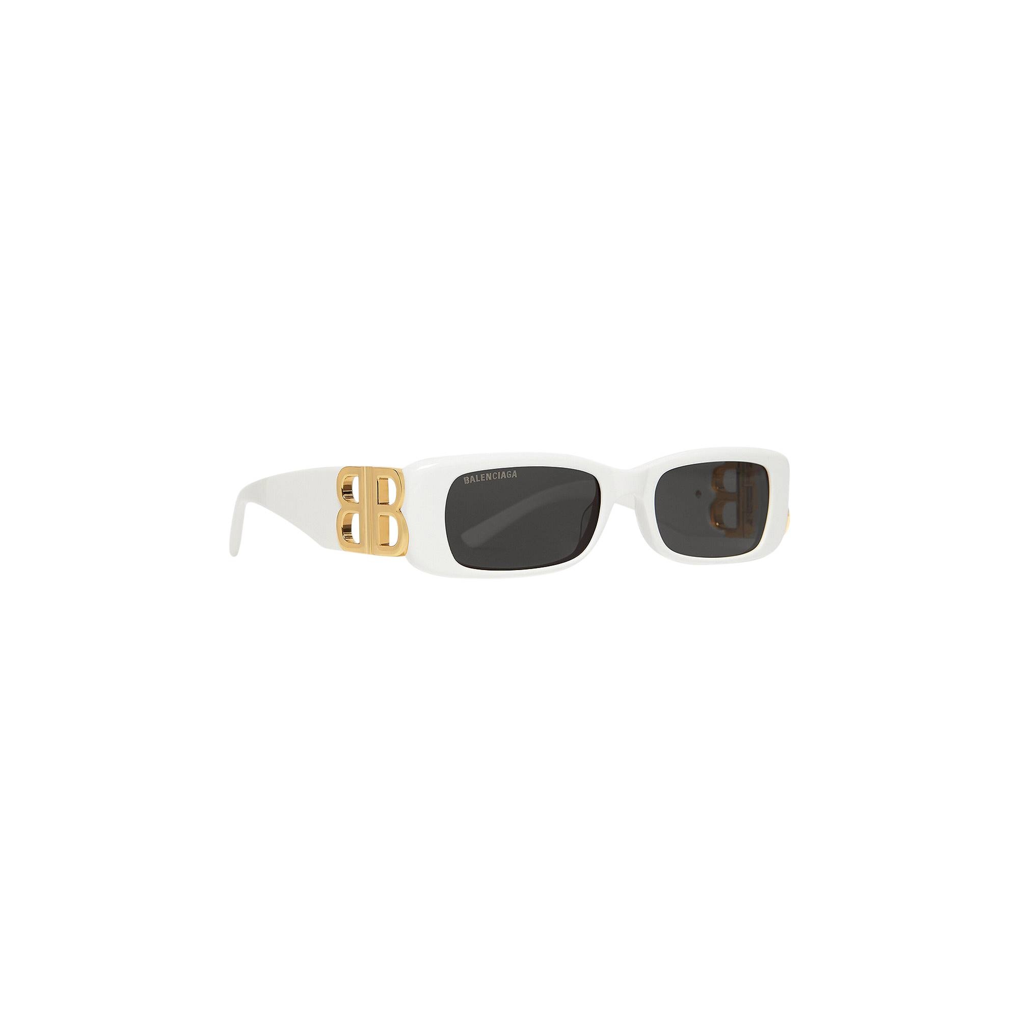 Balenciaga Dynasty Rectangle Sunglasses 'White' - 2