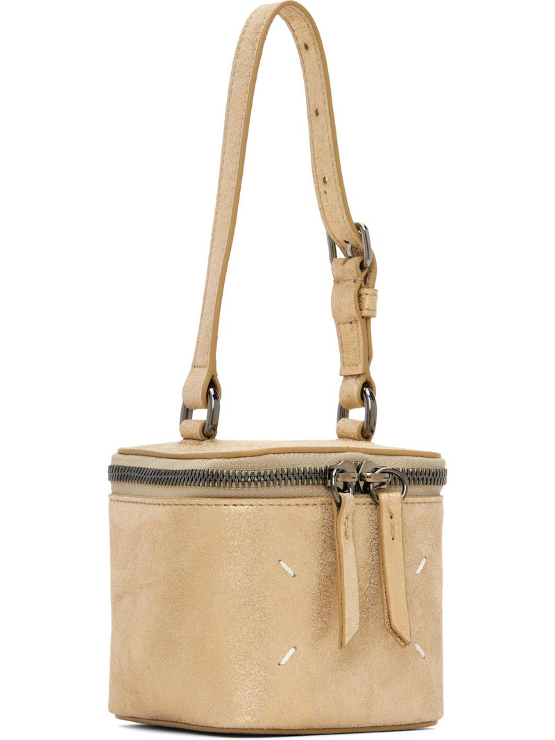 Maison Margiela Gold Leather Mini Box Bag outlook