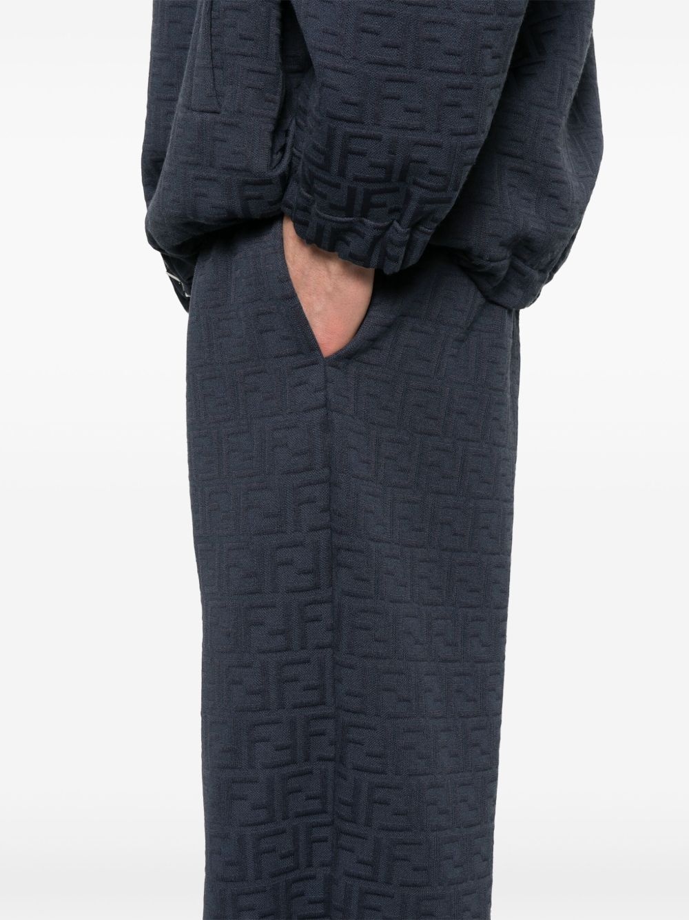 FF-embossed sweatpants - 5